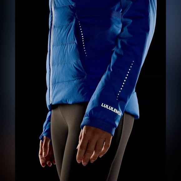 Lululemon Down For It All Jacket Winter Coat Pipe Dream Blue Size 12 NWT - Picture 14 of 16